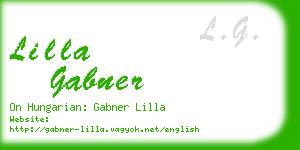 lilla gabner business card